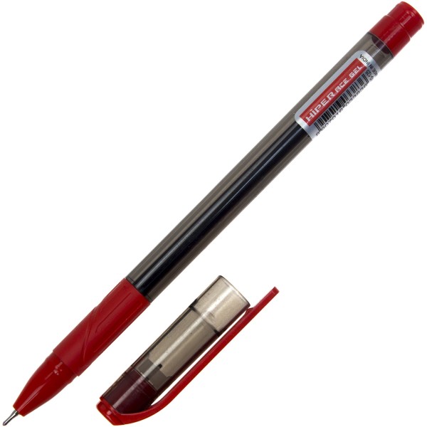 Ручка гелева Hiper Ace Gel 0,6 мм червона (10) (100) HG-125