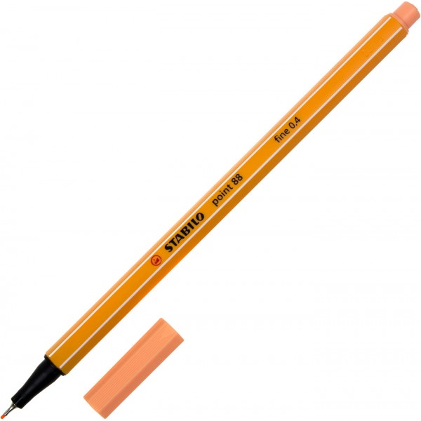 Файнлайнер Stabilo 88 0,4 мм apricot/абрикос (10) 26