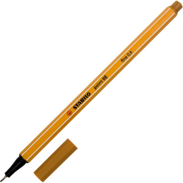 Файнлайнер Stabilo 88 0,4 мм darc ochre/темна охра (10) 89