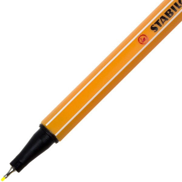 Файнлайнер Stabilo 88 0,4 мм lemon yellow/лимонно-желтый (10) 24