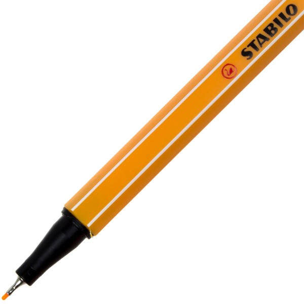 Файнлайнер Stabilo 88 0,4 мм neon orange/оранжевый неоновый (10) 054