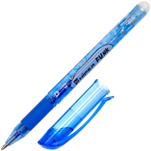 Ручка гелевая Hiper пиши-стирай Funk 0,7 мм синяя HG-215