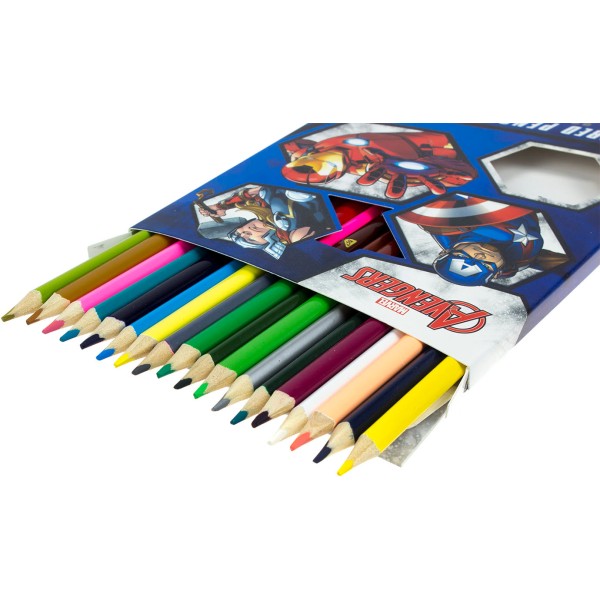 Олівці кольорові 36 кольорів/18 шт Yes Marvel (8) 290607