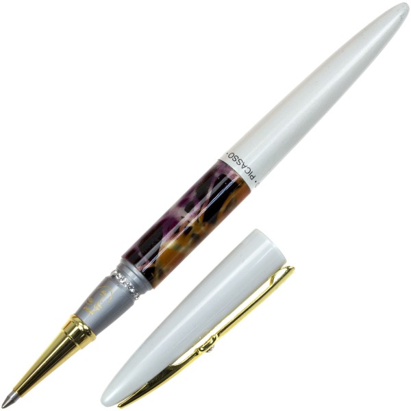 Ручка капілярна Picasso в подарунковій картонній упаковці, білий корпус 988R