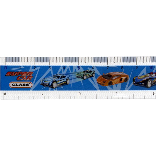 Лінійка пластикова 20 см Class Super Car (12) 90036C  