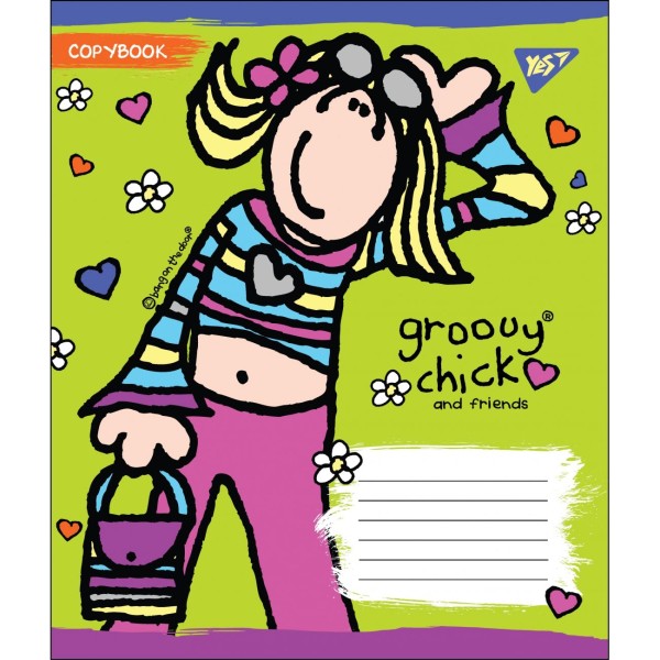 Зошит 12 аркушів лінія YES Groovy Chick (25) (500) 764501