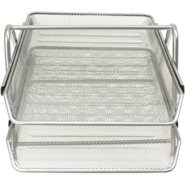 Лоток горизонтальний Axent 3в1, металевий білий (1) (12) №2122-21