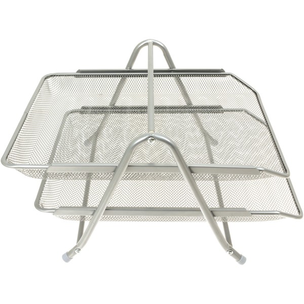 Лоток горизонтальний Axent 3в1, металевий білий (1) (12) №2122-21