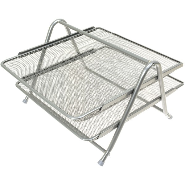 Лоток горизонтальний Axent 3в1, металевий білий (1) (12) №2122-21