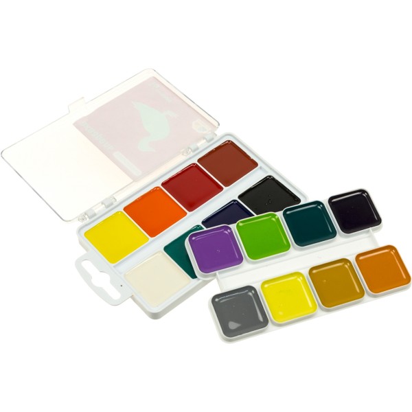 Акварель 16 кольорів Захоплення без пензлика, пластик Гамма UA (20) №200107  