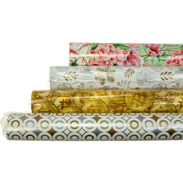 Папір пакувальний 70х100 см Мандарин (50) №1120 