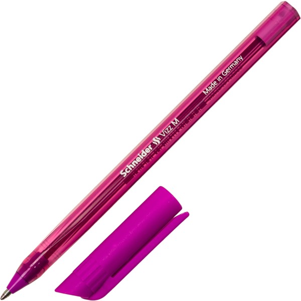 Ручка масляна кулькова Schneider Vizz 0,7мм рожева (10) S102209