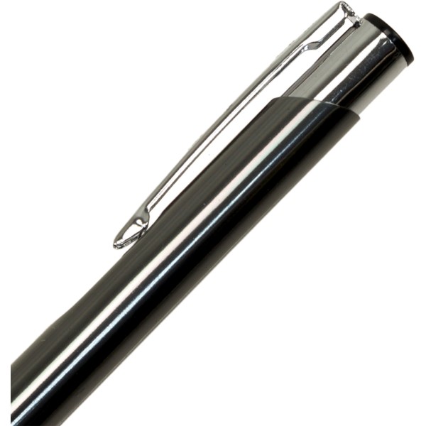 Ручка автоматична кулькова Economix HIT синя, металева, колір корпусу графіт (50) (500) E10307-10