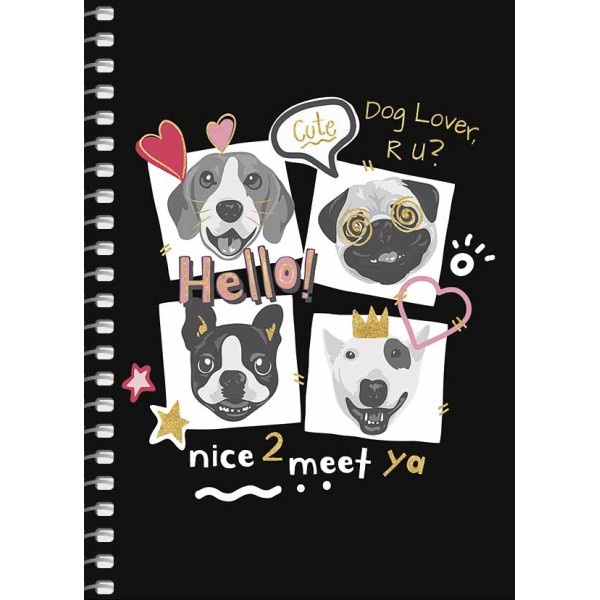  Блокнот на пружине A6 80 листов клетка картонная обложка Student Школярик (4) (144) №A6-SC-080-6087K