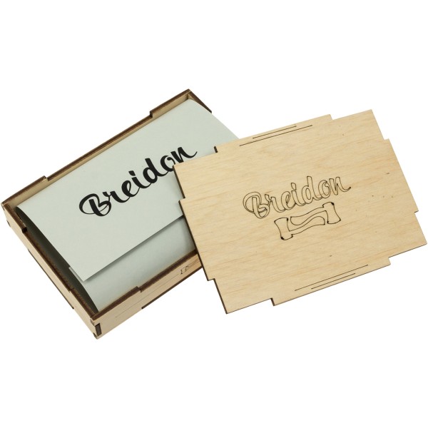 Тримач для грошей коричневий лак Breidon 