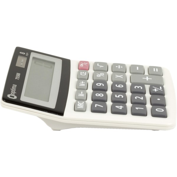  Калькулятор Optima 8-розрядний 134х107х34мм (1) (20) №O75508