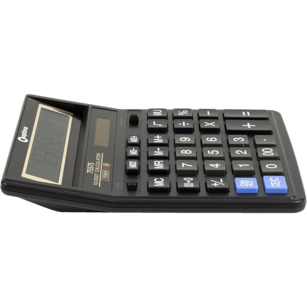  Калькулятор Optima 12-розрядний 203х158х30,5 мм (1) (10) (40) №O75575