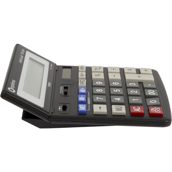 Калькулятор Optima 12-розрядний 200х150х27мм (1) (20) (40) №O75505