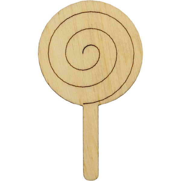 Брязкальце 6х3см фанера асорті (5)  