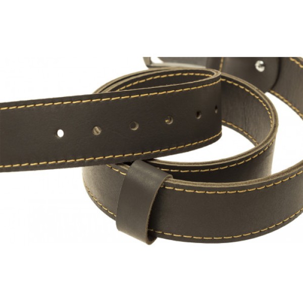  Ремінь чоловічий коричневий лак L 130 см Breidon