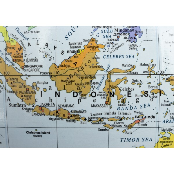 Глобус 320 мм політичний з підсвічуванням, 1: 4000000, в коробці №0324