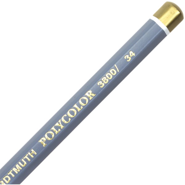 Олівець кольоровий Koh-i-noor Polycolor художній bluish grey light/блакитно-сірий світлий (12) 3800 / 34
