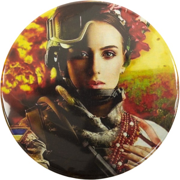 Значок 75 мм металевий