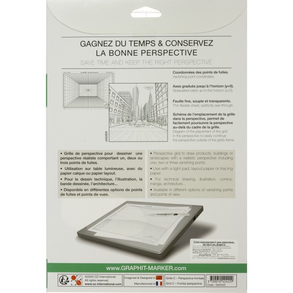 Сітка перспектива A4 Graph'it C для замальовок, 26*30,5 см №GI42422