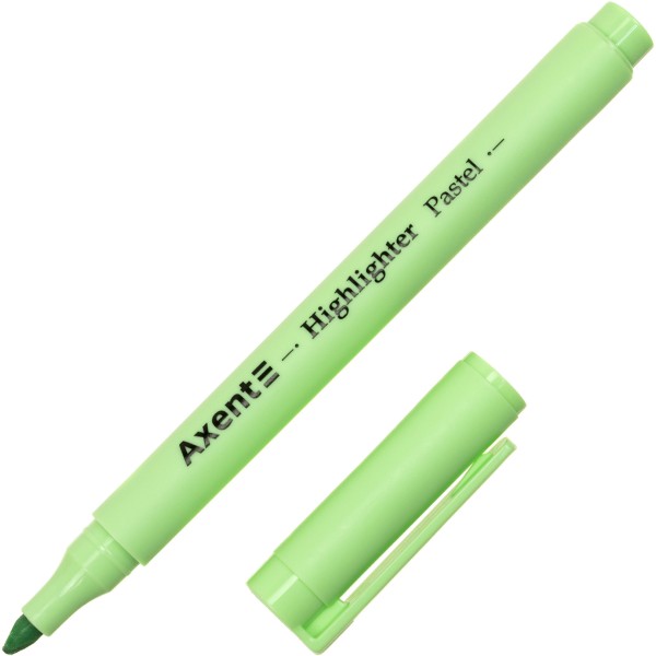 Текстмаркер Axent клиновидный Highlighter Pastel 2-4 мм мятный (12) (144) №2533-18-A