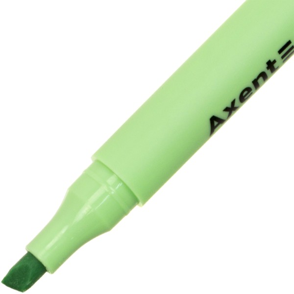 Текстмаркер Axent клиновидный Highlighter Pastel 2-4 мм мятный (12) (144) №2533-18-A