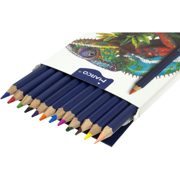 Олівці кольорові 12 кольорів Marco Chroma (12) (144) 8010-12CB/1336