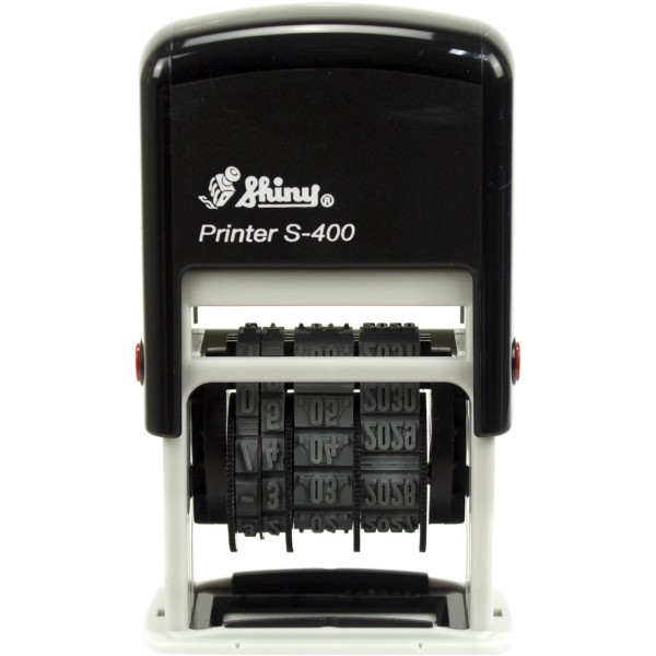 Міні-датер 4 мм пластиковий цифровий Shiny S-400