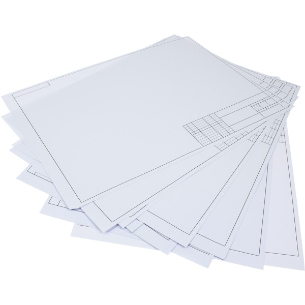 Папка для креслення А3 з рамкою 20 аркушів 150г/м2 Фолдер (30) 00197 