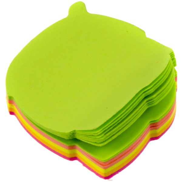 Блок для заміток з липким шаром 45х50мм 80 аркушів неоновий мікс Economix Листок (12) E20953