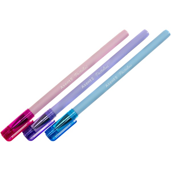 Ручка кулькова Axent Pastelini синя (12) (144) AB1083-02-A