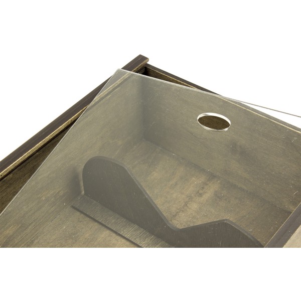 Коробка для напоїв 38х23х12см фанера лакована