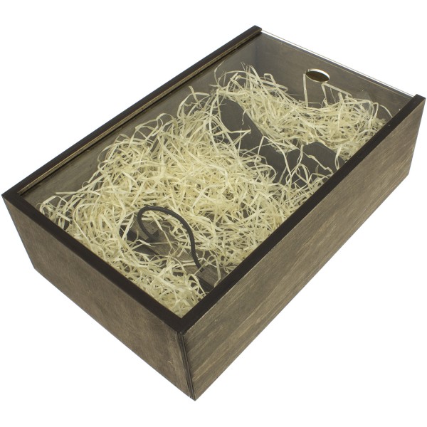 Коробка для напоїв 38х23х12см фанера лакована