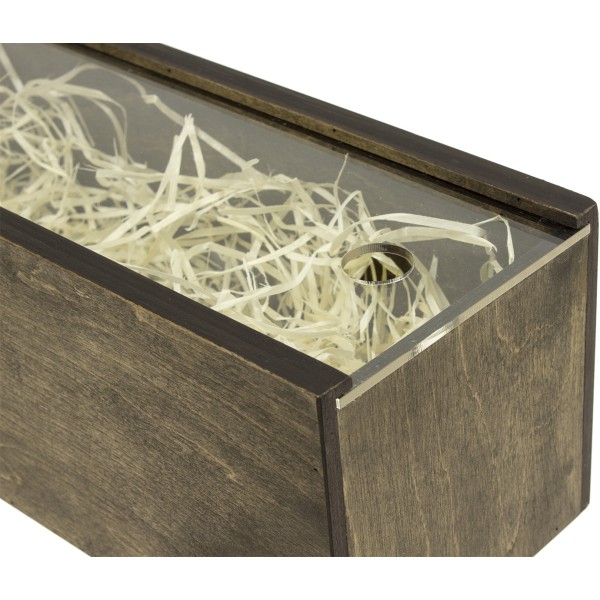 Коробка для напоїв 38х12х12см фанера лакована