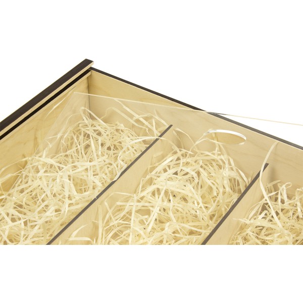 Коробка для напоїв 38х34х12см фанера