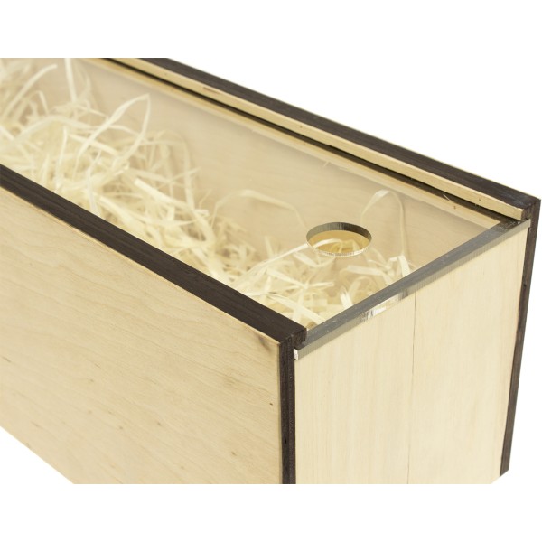 Коробка для напоїв 38х12х12см фанера