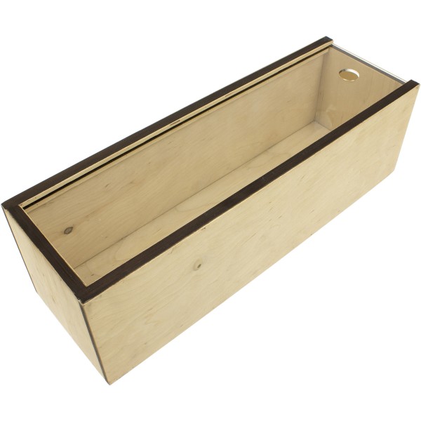 Коробка для напоїв 38х12х12см фанера