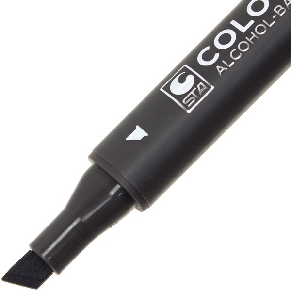 Маркер художественный двусторонний STA холодный серый-5 (6) 3202-CG5