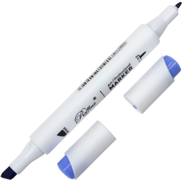 Маркер-скетч двусторонний Marco Brilliant blue 7800-6CB / B016