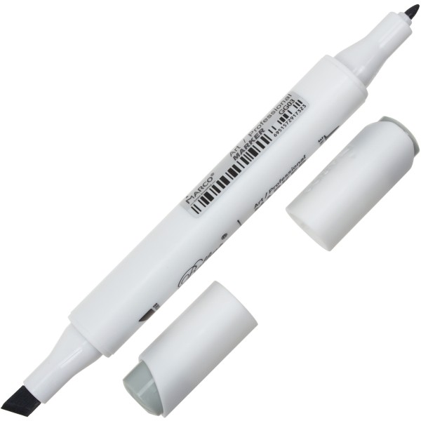 Маркер-скетч двусторонний Marco Green grey 3 7800-6CD / GG03