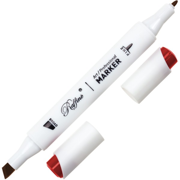 Маркер-скетч двусторонний Marco Geranium №7800-6CB / R218