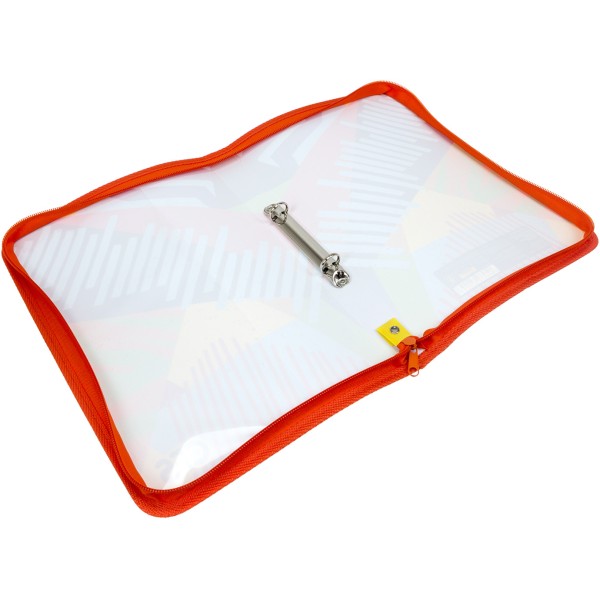 Папка CoolForSchool A4 Bright пластикова на блискавці з кільцями (20) CF32024