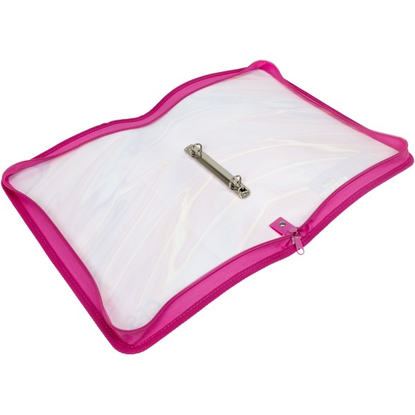 Папка CoolForSchool A4 Silk пластикова на блискавці з кільцями (20) CF32026