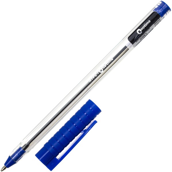 Ручка кулькова Optima Hype 1 мм синя (50) О15692