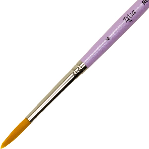 Пензлик художній Rosa Talent Hobby&Craft синтетика круглий к.р.8099 (12) 4,