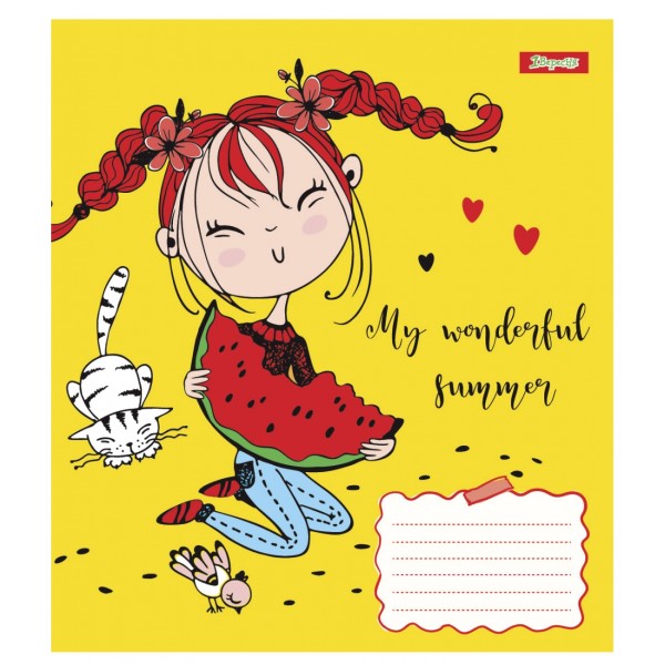 Зошит 12 аркушів лінія 1В Happy girl (25) (500) №765794  